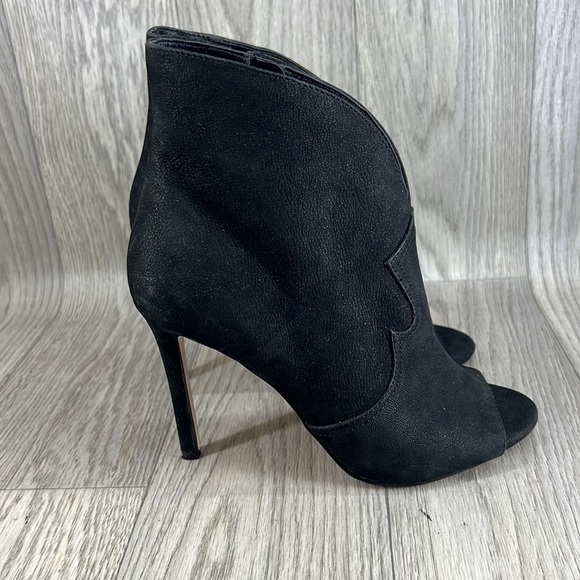 Jessica Simpson Jiven Leather Peep-Toe Heels - Picture 7 of 11
